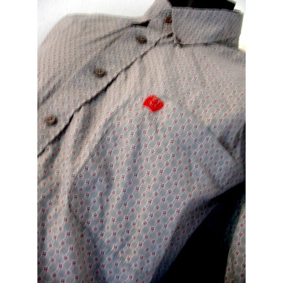Cinch Men's Size XL Shirt Long Sleeve Button Down Patterned, Shirt L Sleeve - Picture 1 of 12